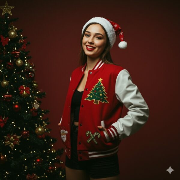 Women’s Christmas Varsity Jacket